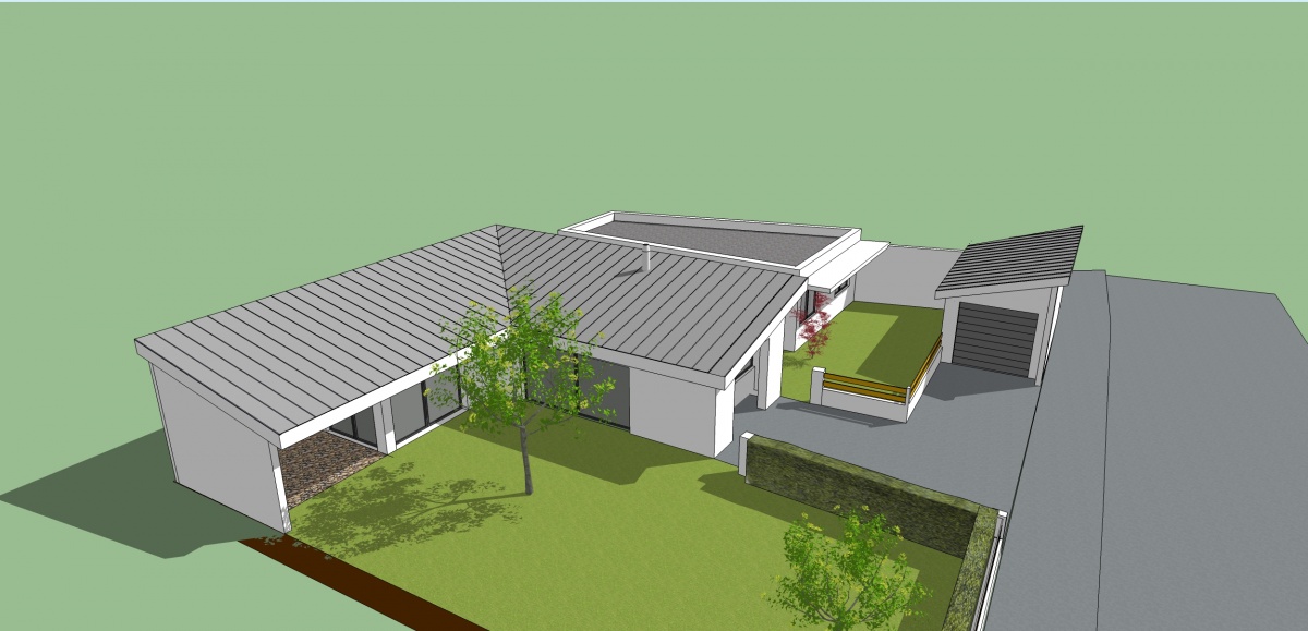 Extension d'une maison d'habitation : Vue projet 3