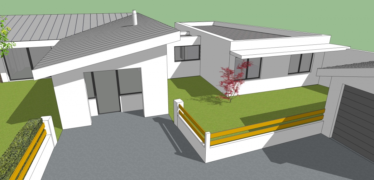 Extension d'une maison d'habitation : Vue projet 4