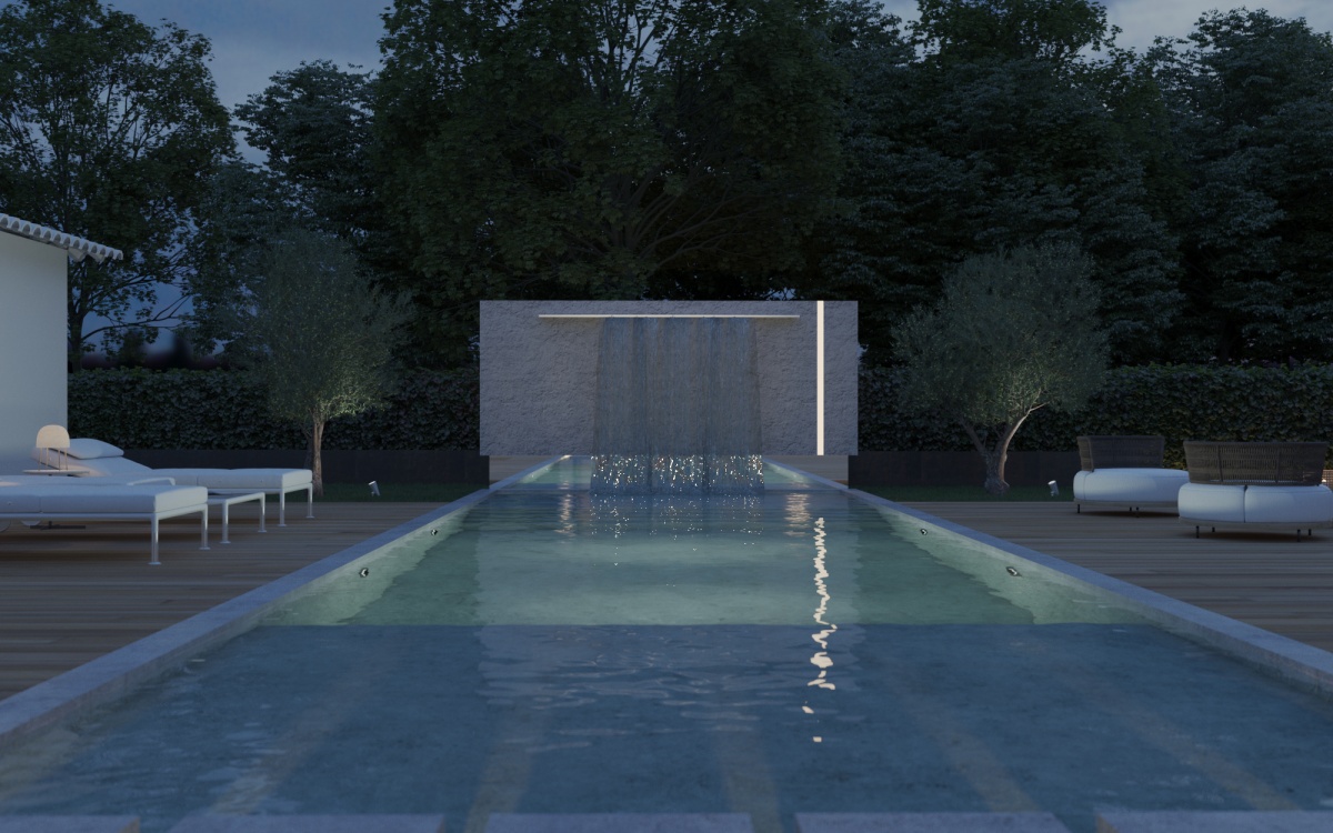 Piscine et Pool House : BYYB_Belen_Vue nuit_Vue 03.RGB_color