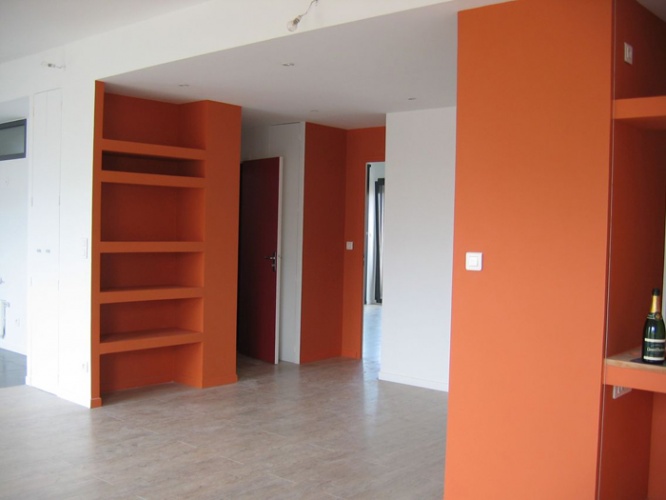 Restructuration en appartement contemporain