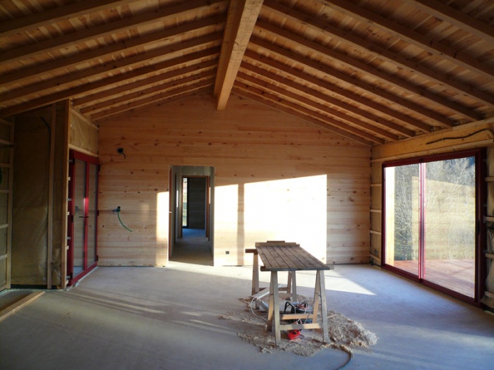 Maison bois sur pilotis : 18_Maison sur pilotis_chantier.JPG