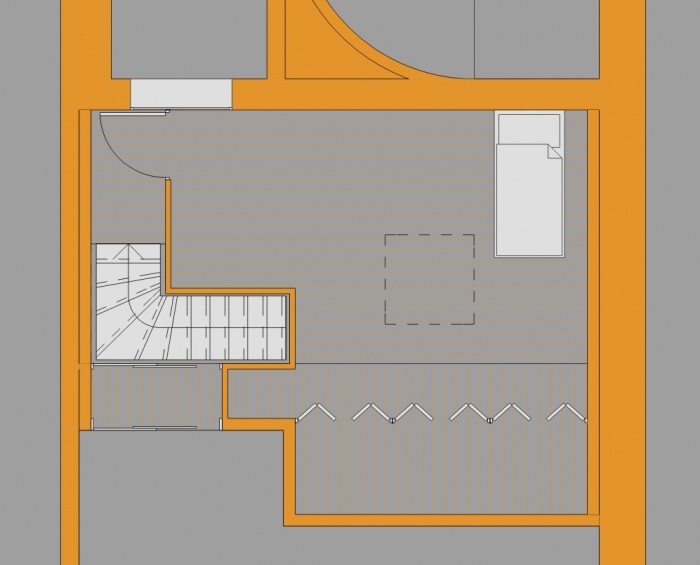 Extension d'un appartement : Plan combles