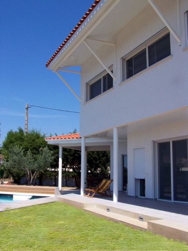 Maison Contemporaine  Mireval : Vue sur Faade Sud