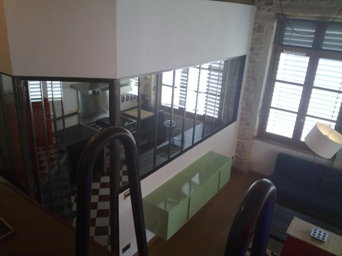 Appartement Canut - Lyon 4 : Salon depuis mezzanine
