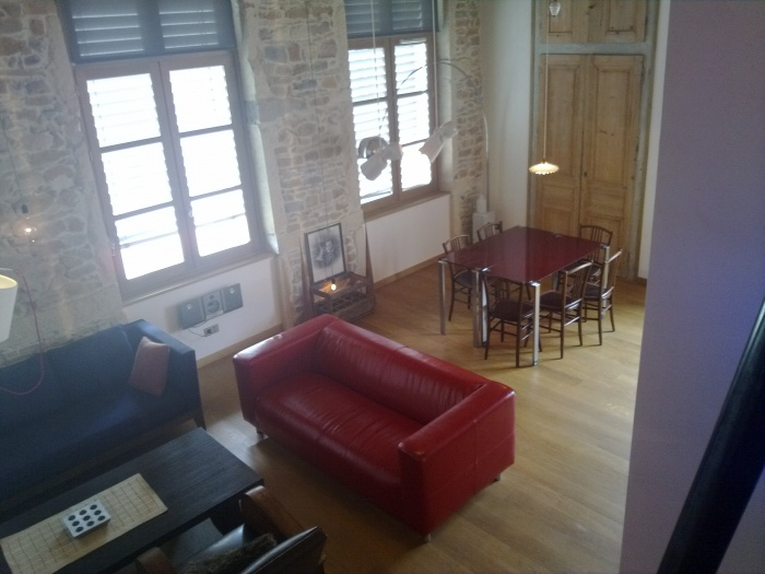 Appartement Canut - Lyon 4 : Salon depuis mezzanine