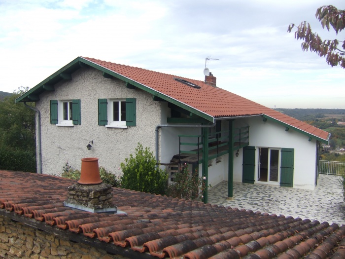 Rhabilitation maison  Saint Romain au Mont d'Or : Ct terrasse avant travaux
