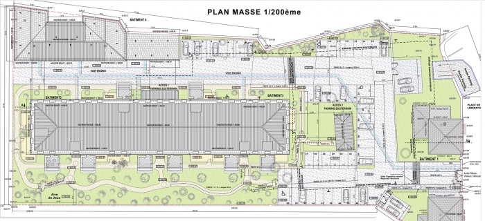 Parc Bellavia - 55 logemenbts BBC : Plan Masse