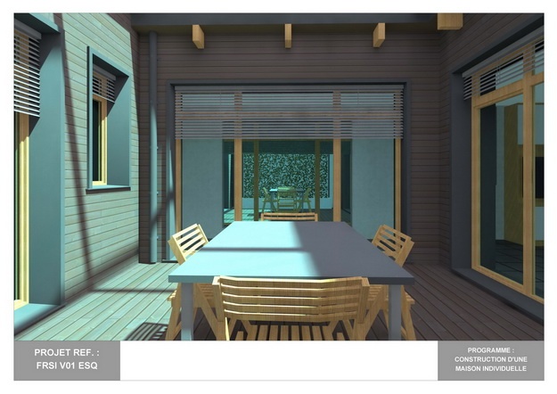 RDC - V01 - Maison Bio-Climatique avec Patio : frsi_v01_esq_15