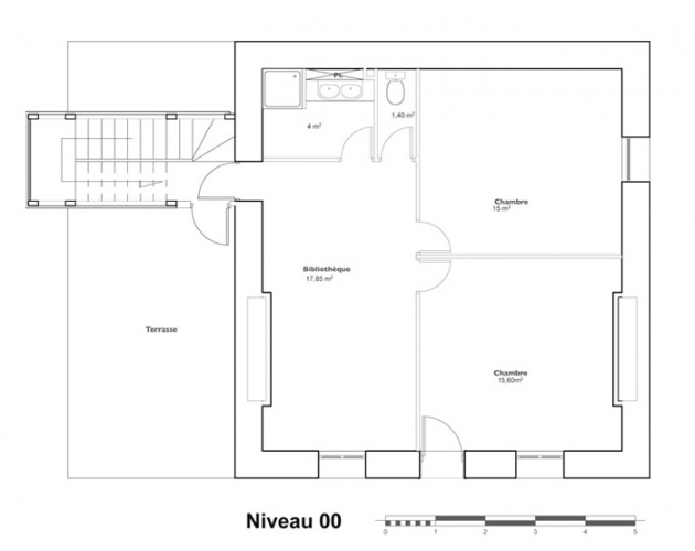 Extension et rhabilitation d'une maison : NIVEAU00 copy