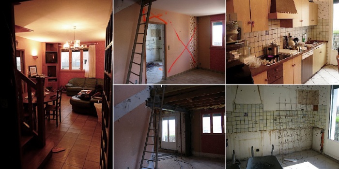 rénovation et aménagement Contemporain complet d'une partie d'une maison